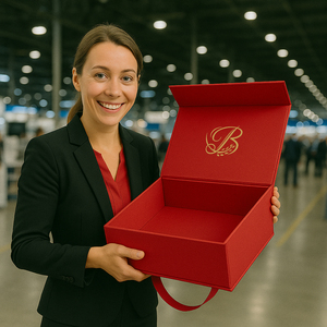 Tùy Chỉnh Thiết Kế Cửa Trang Trí Lưu Trữ Gấp Hộp Tùy Chỉnh In Quà Tặng Sang Trọng Giấy Mua Sắm Túi - Product Image 4