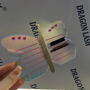 Kits d'extensions de cils professionnels de haute qualité, durables, magnétiques, personnalisables, en acrylique, avec des tuiles de cils en forme de papillon, de marque Dragon Premium - Product Image 4