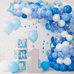 Ballon de décoration pour mariage, anniversaire, Noël, Saint-Valentin, jouet, 1er anniversaire, fête, enfants, baby shower, garçon, bleu, arche en latex - Product Image 5