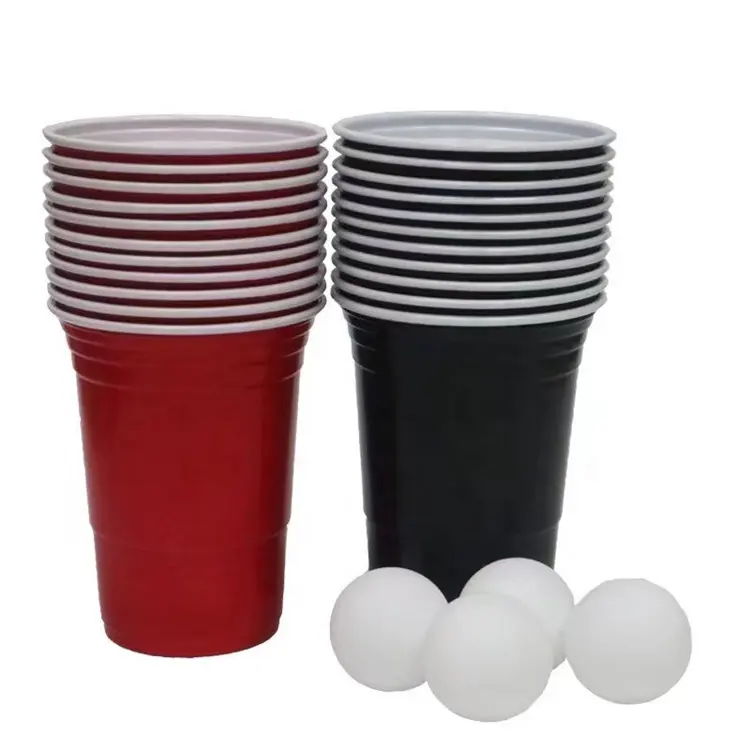 plastic cup Custom Logo 16oz American Plastic Red Party Cups Drinking Game Beer Pong Custom Cups