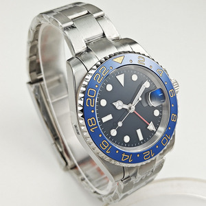 Reloj Mecánico Automático de Estilo GMT Premium, Reloj de Acero Inoxidable para Hombre, Casual y de Negocios - Product Image 2