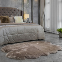 Tapis et carpettes en peau de mouton véritable, décoration intérieure, tapis de salon, grands tapis doux et moelleux en peau de mouton pour chambre à coucher