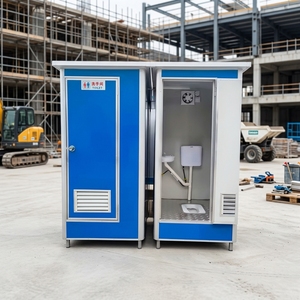 Toilettes préfabriquées extérieures IP55, cabine sanitaire mobile résistante au froid et à la chaleur en acier pour parcs industriels et mines - Product Image 1