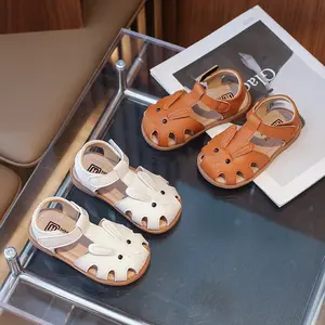 Sandálias elegantes de alta qualidade para meninas princesa coelho fofo antiderrapante segurança confortável sapatos de lazer para crianças