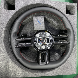 Volant en cuir personnalisé pour Mercedes AMG W223 W213 206 W222 GLC X253 C253 <span class=keywords><strong>CLA</strong></span> W117 Volant en cuir perforé - Product Image 6