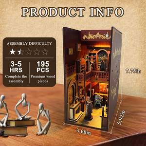 Nuovo Set Educativo Personalizzato Fai-da-Te: Fermalibri 3D in Legno con Luce LED per Bambini da 5 a 7 Anni, Facile da Costruire - Product Image 2