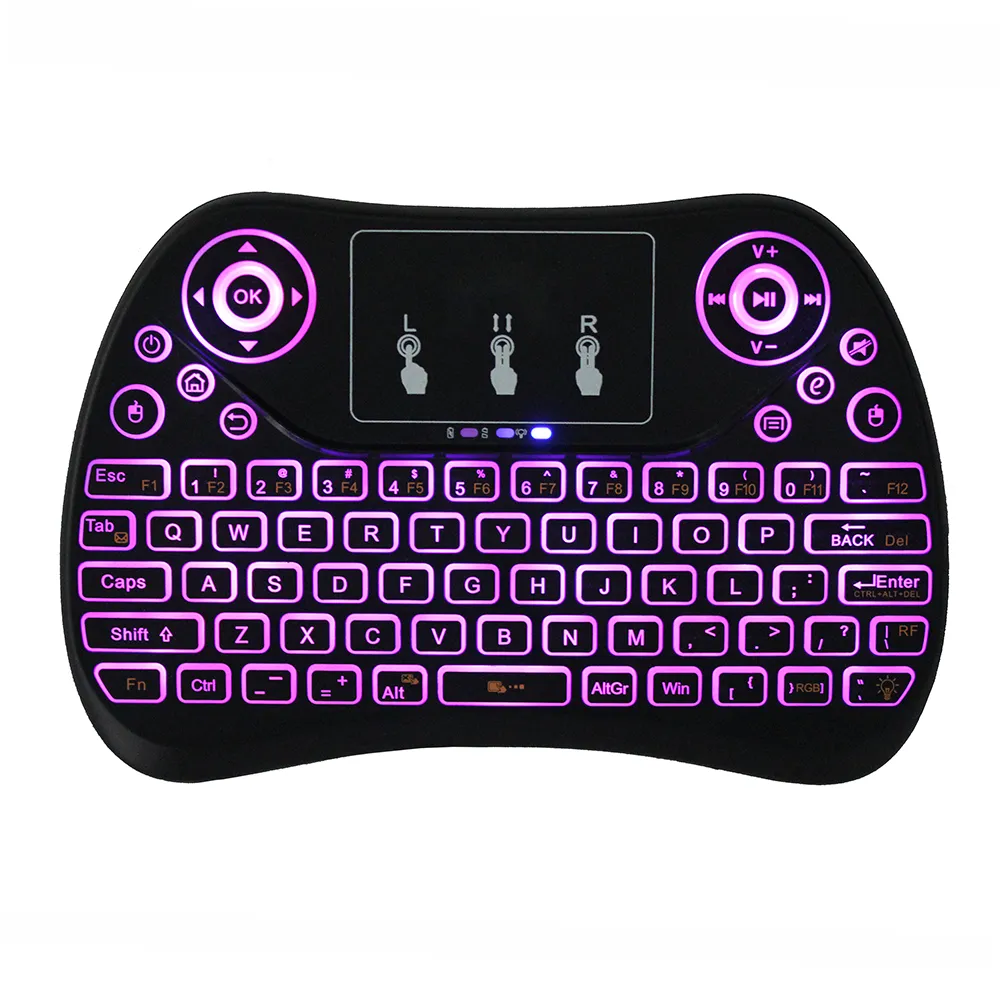 New Design high grade T2 gaming keyboard and mouse combo pad apply to computer internet TV PC or Android TV Box