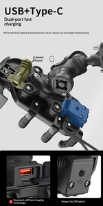 Trotinettes et motos ABS flexibles à hauteur réglable avec amortisseurs et supports de téléphone portable pour la navigation - Product Image 5