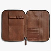 Portefeuille en cuir de qualité supérieure porte-documents A4 portefeuille d'affaires pochette luxueuse en cuir véritable