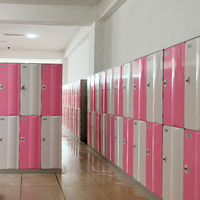 Casier moderne Toppla en plastique ABS avec serrure électronique, blanc, pour vestiaire d'employés, casiers de salle de sport en plastique