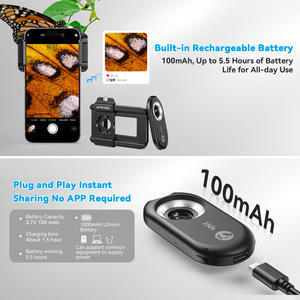 APEXELNEWミニポケット携帯電話顕微鏡レンズ100X150X200Xマクロ倍率LED顕微鏡3in1レンズキット - Product Image 4