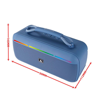 Altavoz Bluetooth Inalámbrico Portátil Ai-02S con Asa, Luces RGB Activas, Altavoz con Bajos Estéreo TWS para Uso Diario y en Exteriores
