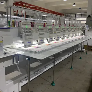 Original factory britex BR-1210 ten 10 Heads 12 15 Needles custom hats embroidery Computerized tshirt embroidery machine