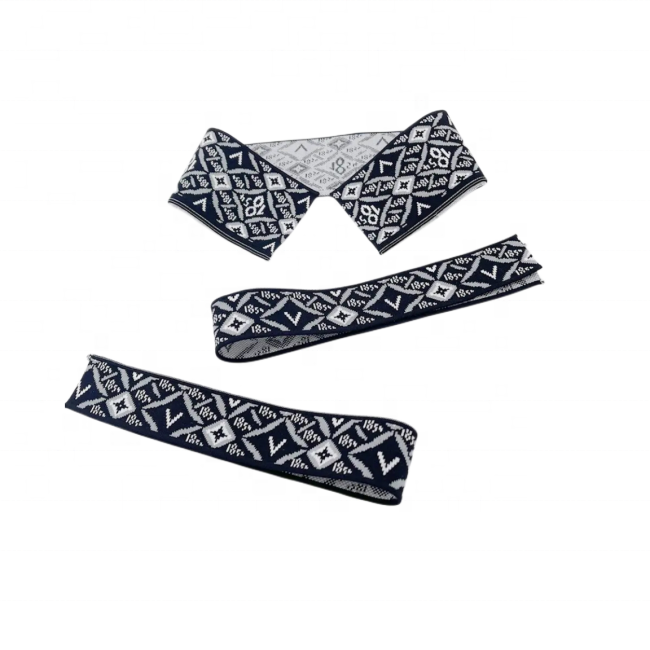 Factory Price Eco-friendly 97% Cotton 3% Spandex Jacquard Rib Knit Collar Use in Sportswear and Work Clothes