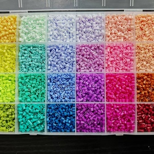 2.6mm <strong>Fuse</strong> <strong>Beads</strong> 24 Colors DIY Craft Kits for Kids Adults Premium Melty <strong>Beads</strong> for Handmade Puzzles &amp; Art Projects - Product Image 2