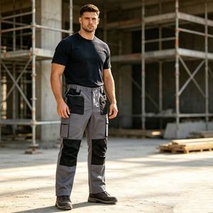 Pantaloni da <span class=keywords><strong>lavoro</strong></span> da uomo con Logo personalizzato all'ingrosso <span class=keywords><strong>in</strong></span> <span class=keywords><strong>fabbrica</strong></span> pantaloni da <span class=keywords><strong>lavoro</strong></span> rinforzati per ginocchio - Product Image 5