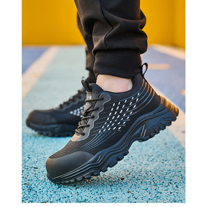 Chaussures de sécurité d'hiver pour hommes et femmes, à lacets, antidérapantes, en maille, basses, légères, respirantes, décontractées, pour le travail - Product Image 4