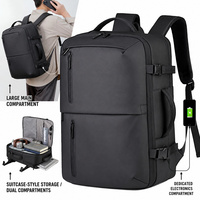 Sac à dos multifonctionnel de grande capacité, durable, en Oxford, élégant, antivol, avec port USB, imperméable, pour les voyages en plein air, sac pour ordinateur portable