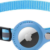 Collier pour chat en PU réfléchissant avec étui AirTag, réglable, pour le suivi des animaux, avec clochette, pour usage intérieur et extérieur