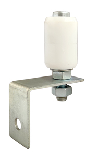 Support de fixation de portail en zinc <span class=keywords><strong>blanc</strong></span>, 2 rouleaux, support de guidage, rouleaux de guidage supérieur pour portail coulissant - Product Image 6