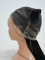 Peluca de Cabello Humano con Frente de Encaje 360 Full HD, con Cordón Ajustable, Sin Pegamento, Pre-Desplumada, Nudos Decolorados, Densidad 200, 14-28 Pulgadas para Mujer