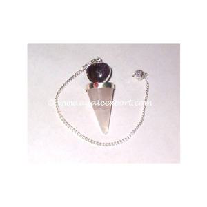 Compra EN LÍNEA DE PÉNDULOS de cono de ágata tallada en corazón estilo Feng Shui, piedra preciosa grabada de estilo amor para decoración del hogar - Product Image 2