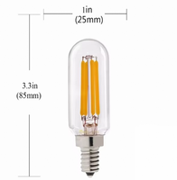 Ampoule LED à filament pour hotte de cuisine et réfrigérateur, 2700K, économie d'énergie, verre, décoration de bureau, terrasse, bar