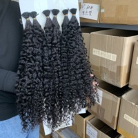 Extension de cheveux humains crépus bouclés, vente en gros, 4A 4B 4C, Extension de cheveux humains, Micro lien, I Tip, Extensions de cheveux bouclés pour femmes noires