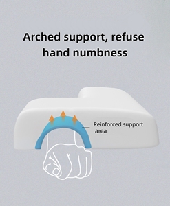 Gối ôm tay chống áp lực hình vòm bằng vải Air Layer trắng tùy chỉnh dành cho các cặp đôi khi ngủ - Product Image 3