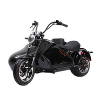 Scooter électrique à trois roues pas cher d'usine avec side-car, GPS, étanche, pliable, batterie au lithium, autonomie 60-100 km