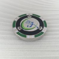 Marqueur de balle de golf en émail dur modèle de sport personnalisé en gros avec impression offset UV Technique de coulée UV
