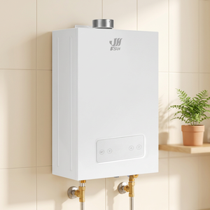 Chauffe-eau 16L à gaz naturel, à faible teneur en NOx, à tirage forcée, à température constante, en cuivre, pour usage domestique - Product Image 1