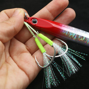 Esca <span class=keywords><strong>di</strong></span> piombo a caldo in metallo Hardbait 120g gancio a doppio filo lungo colata in metallo piombo esche da pesca pesca per tutte le acque - Product Image 5