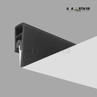Profilé PVC OEM personnalisé pour plafond tendu en tissu, profilé PVC mural et de plafond en aluminium industriel pour intérieur, prix de gros
