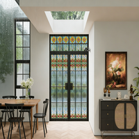 Ventanas Clásicas Estilo Crittall con Marco Delgado de Aleación de Aluminio, Acabado Manual, Aislamiento Térmico, Impermeables, para Apartamentos, Dormitorios y Casas de Campo