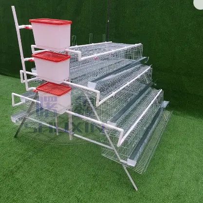 Aves de Corral galvanizadas en caliente con 3 niveles, 4 niveles, capa tipo A, jaula para pollos a la venta con calidad de alta gama