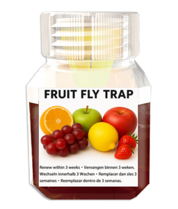Piège à mouches à fruits en plastique écologique pour le dropshipping, avec formule au fructose et au sorbitol pour la capture quotidienne des mouches à fruits de cuisine - Product Image 1
