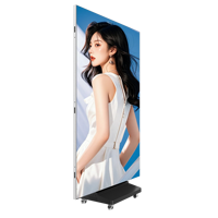 Écran d'affichage LED pliable triple P2.5, double face, portable, signalisation numérique pliable, bannière publicitaire, mur vidéo LED