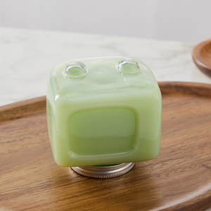 Botellas de Plástico Transparente para Beber Jugo de 300 ml y 350 ml, Botella de Leche y Té con Forma de Fruta, Boca Ancha, Linda, con Tapa y Pajita - Product Image 1