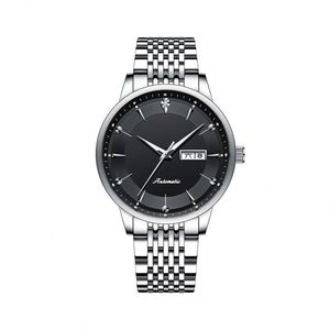 Reloj de Pulsera de Lujo Dorado al por Mayor, Reloj Mecánico Automático de Moissanita para Pareja, Regalo de Moda, Fecha Doble, Resistente al Agua - Product Image 5