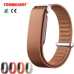 FORWELLENY Nouveau <span class=keywords><strong>bracelet</strong></span> sport pour homme et femme en <span class=keywords><strong>cuir</strong></span> véritable, <span class=keywords><strong>bracelet</strong></span> de montre magnétique de remplacement pour Google <span class=keywords><strong>Fitbit</strong></span> Air - Product Image 1