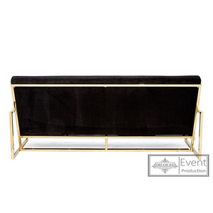 Divano per il tempo libero in velluto di vari colori in stile italiano divano per amante della struttura in acciaio inossidabile per matrimoni di eventi - Product Image 6