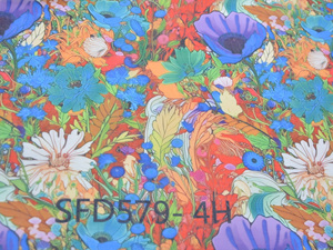 Polyester Ratti imprimé numérique floral personnalisé pour voile suisse japonais pour usage extérieur par les filles, les femmes soudanaises pour Toub Somali Dira - Product Image 3