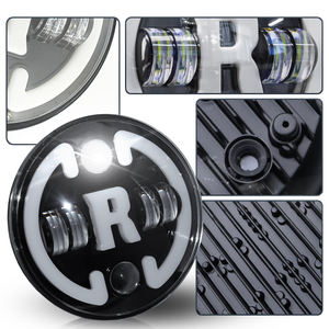 Faro LED de 7 Pulgadas, 12V, 65W, 6500 Lúmenes, Doble Color, Ojos de Ángel, Impermeable, Universal para Motocicleta Wrangler DOT - Product Image 3