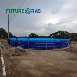 บ่อเพาะพันธุ์ปลาทิลาเปีย PVC ทรงกลมขนาดใหญ่ แบบพับได้ สำหรับการเพาะเลี้ยงสัตว์น้ำระบบไบโอฟลอค และการเลี้ยงกุ้ง - Product Image 3