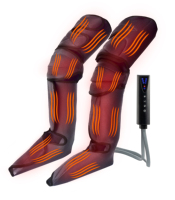 Advanced Air Pressure Blood Circulation Kompression Hitze Vibrierende Fußbein massage gerät