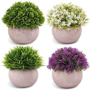 Bestseller Mini Künstliche Pflanze im Blumentopf Heim-Deko Schreibtisch-Dekoration Plastik-Topfpflanze - Product Image 3