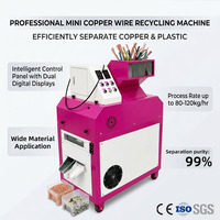 Machine de recyclage de câbles en cuivre, broyeur de câbles de petite taille, granulateur de fils, fabriqué en Chine