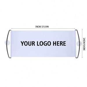 Custom Logo Hand <b>Roller</b> Display Handheld Cheering Flag Retractable Scrolling Banner for Advertising - Product Image 5