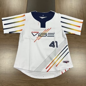 ソフトボールシャツ女性用制服女性用昇華プリントカスタム100% ポリエステルクイックドライソフトボールトップ - Product Image 4